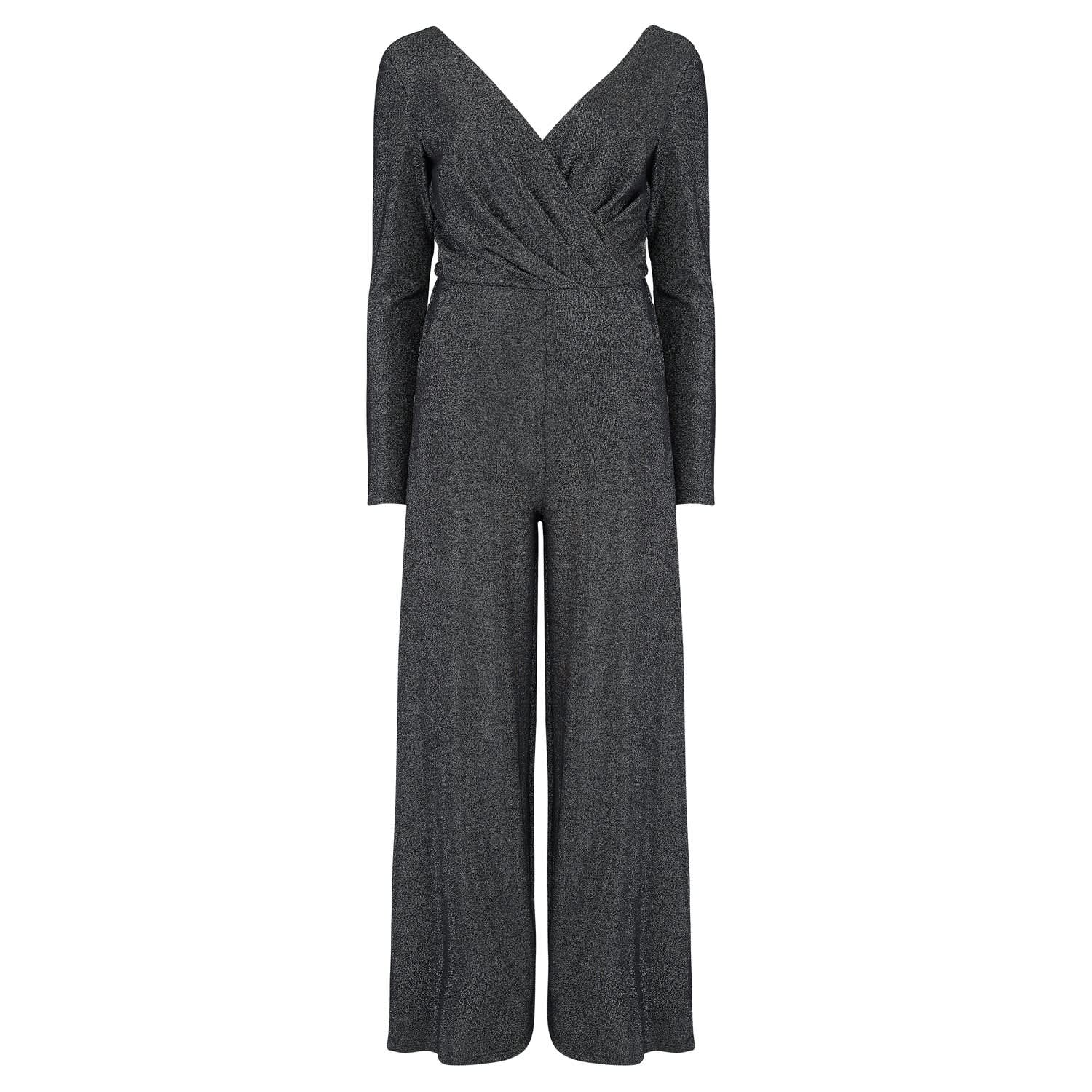 grey glitter jumpsuit