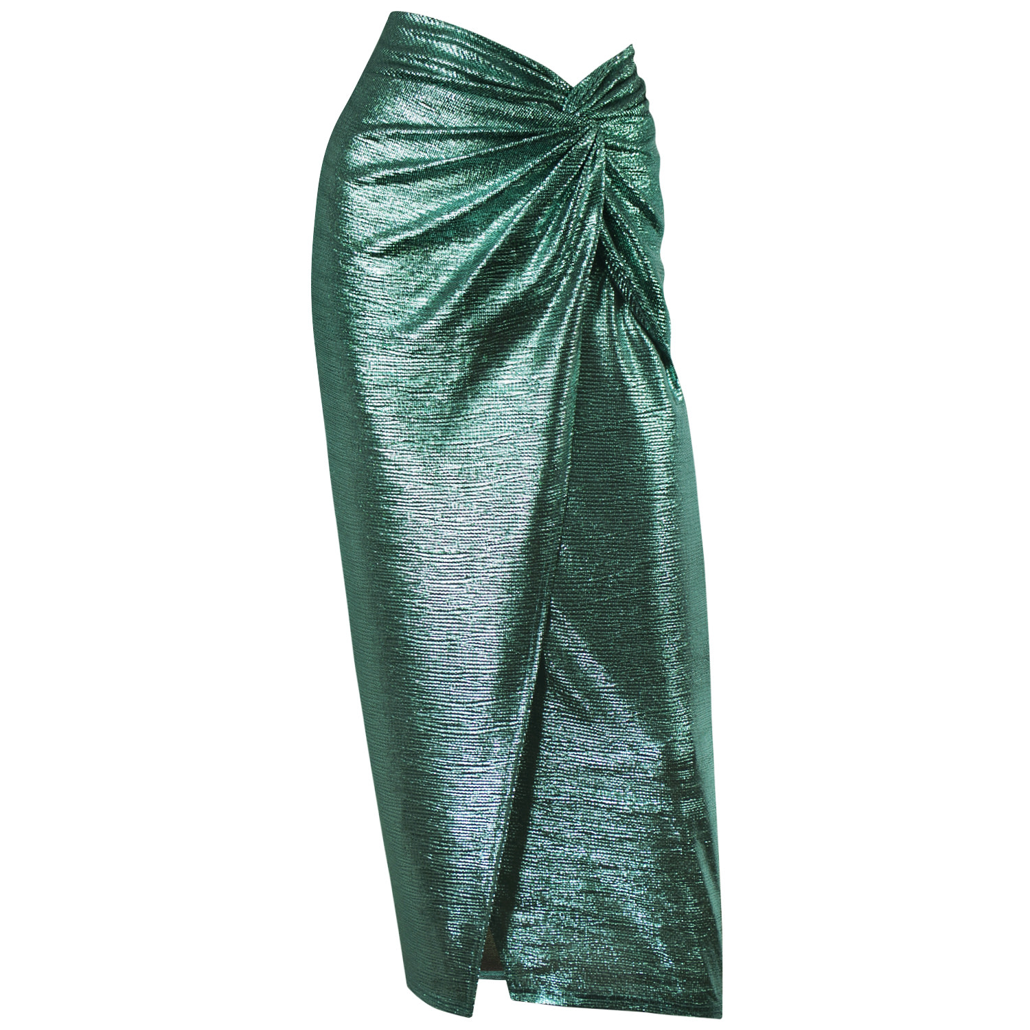 Me&thee Women's Likewise Green Metallic Skirt In Green