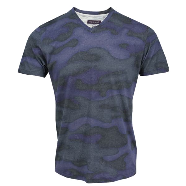 Lords Of Harlech Maze Tee In Fading Camo Ink