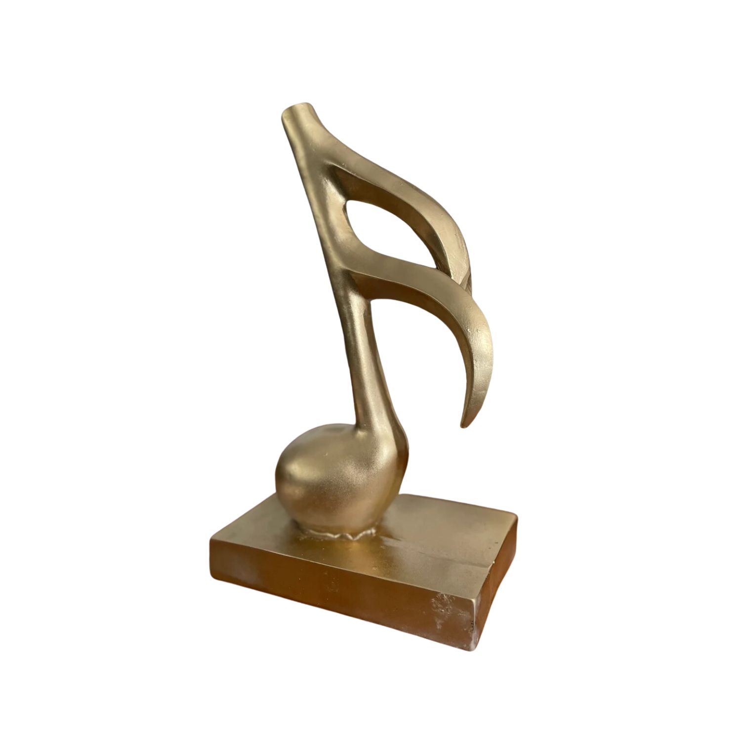 Golden Note Design Sculpture White Artchi