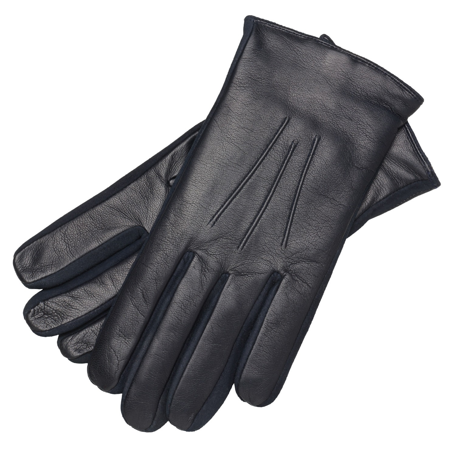 1861 Glove Manufactory Sassari Men's Nappa Leather Gloves In Blue Navy In Blue