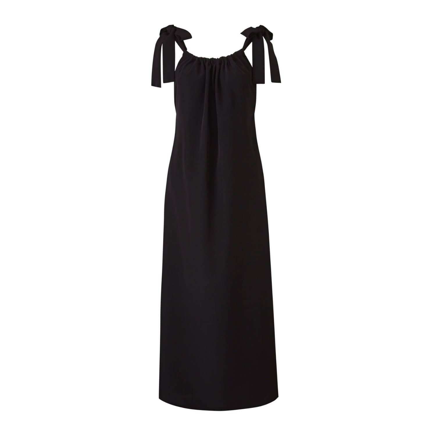 black dress with tie straps