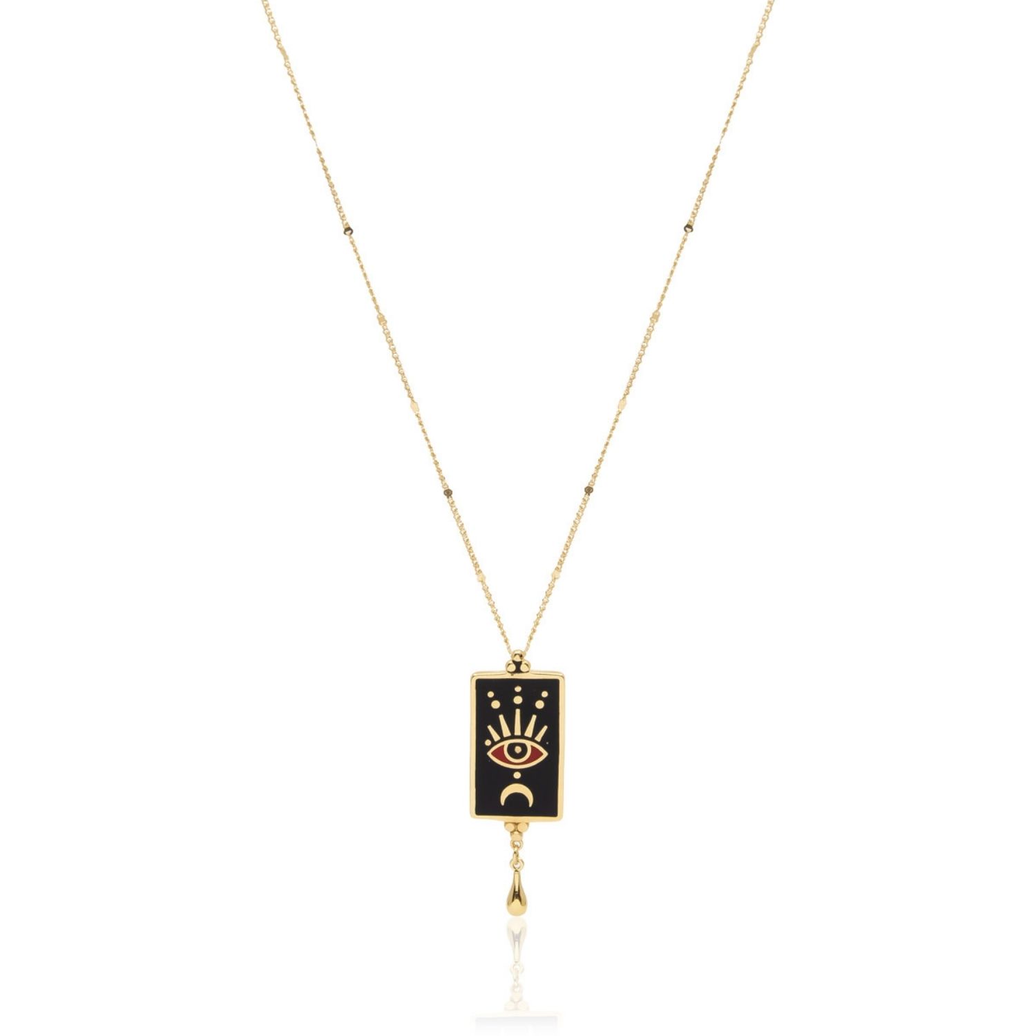 Atelier Petites Pierres Women's Gold / Rose Gold Tulua - Eye Pendant Necklace