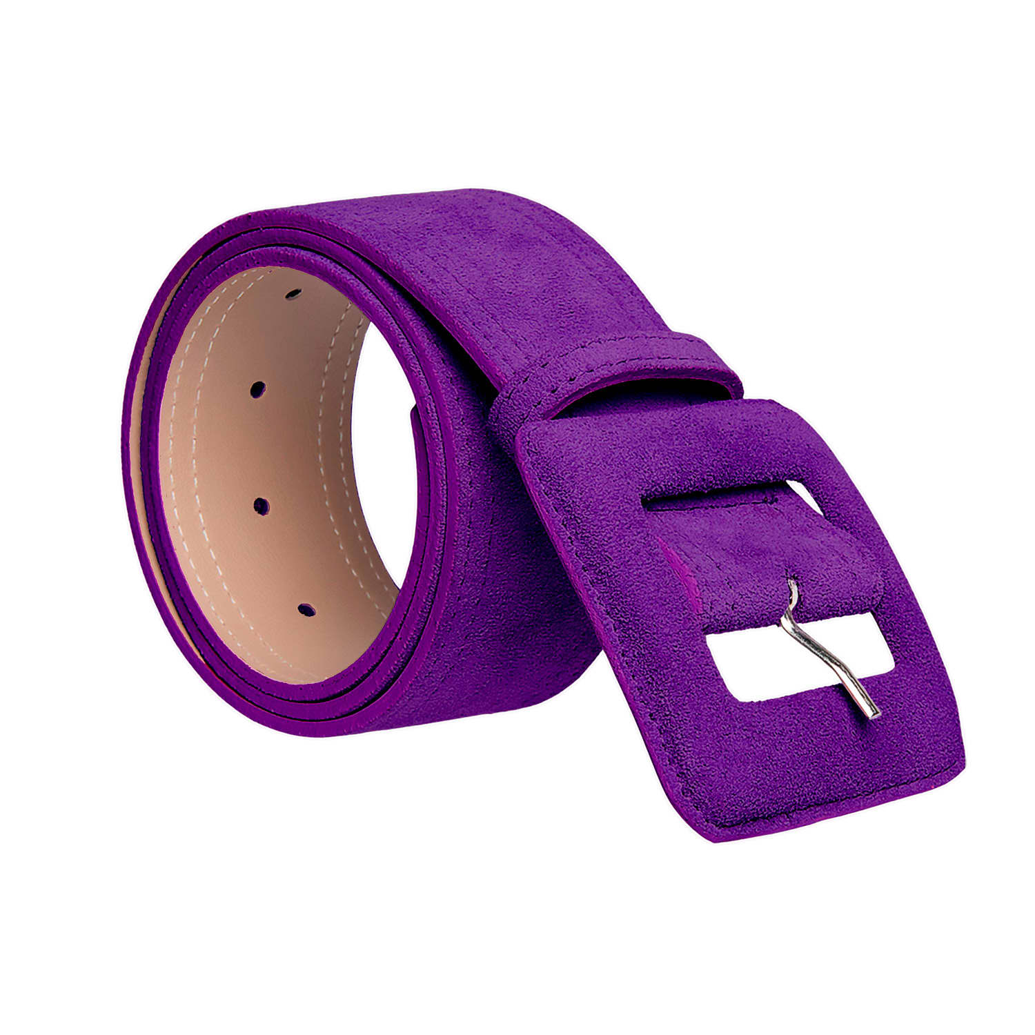 小物 KAJA REVERSIBLE SUEDE SQUARE RING BELT Wine-Suede-Square-Buckle-Belt-