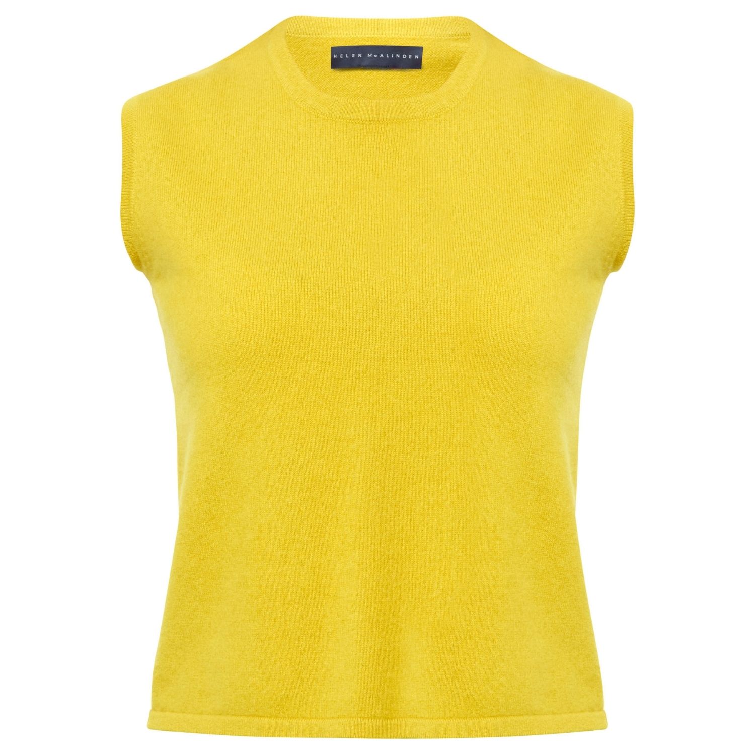 Helen Mcalinden Women's Marlena Yellow Ochre Cashmere Vest
