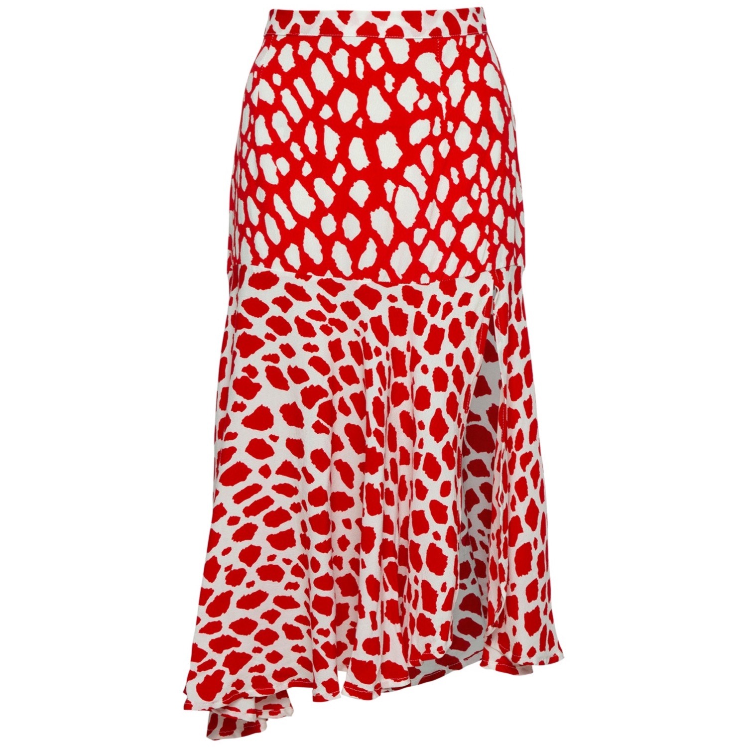 State Of Georgia Women's Red / White The Paris Skirt In Giraffe Red In Red/white