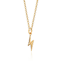 Scream Pretty Gold Lightning Bolt Necklace