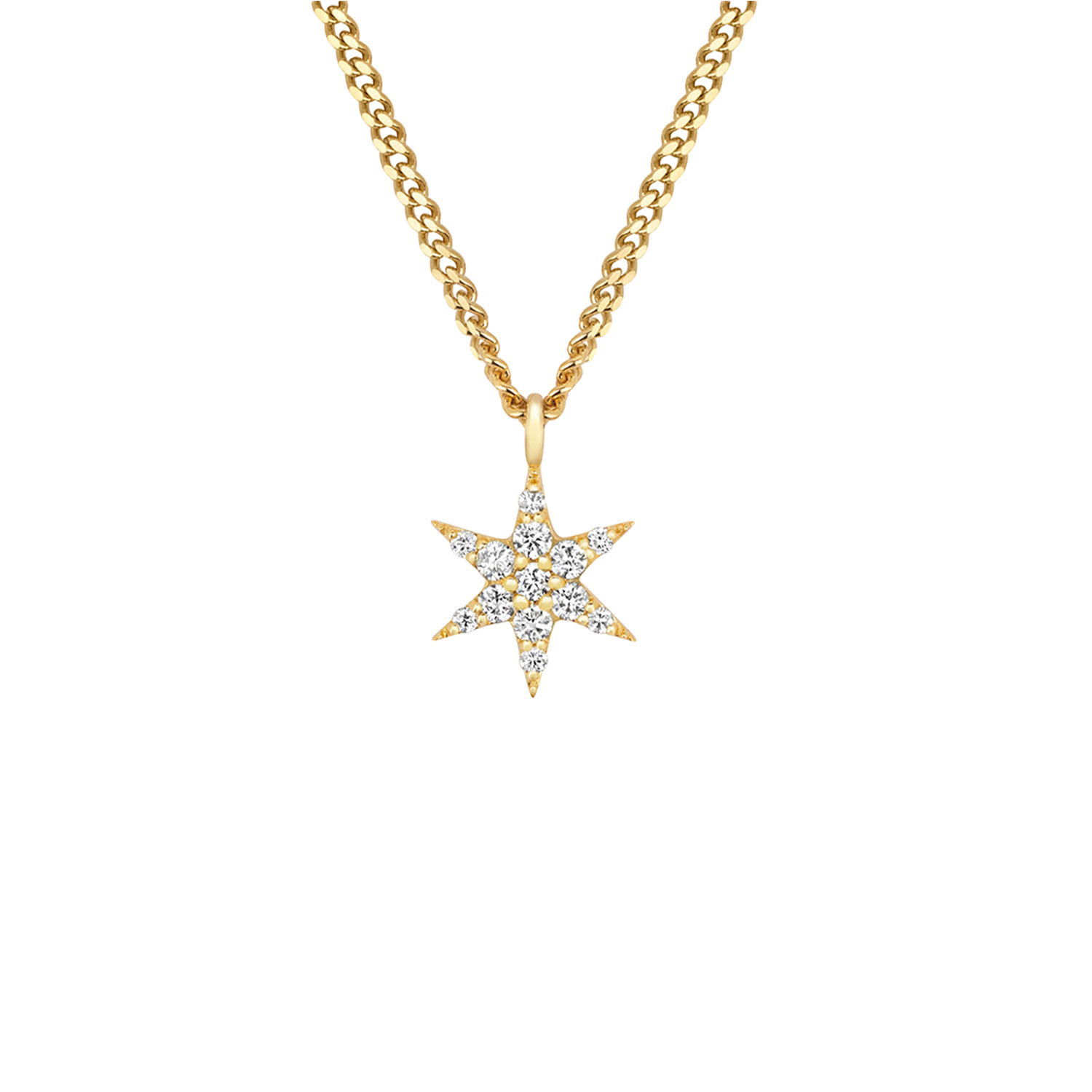 Zoe And Morgan Women's Gold Mini Anahata Diamond Necklace In Gold