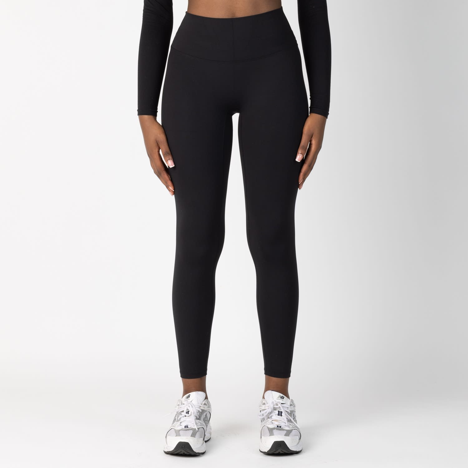 High Waisted Sculpting Active Leggings Made From Recycled Bottles - Black, LAINES LONDON