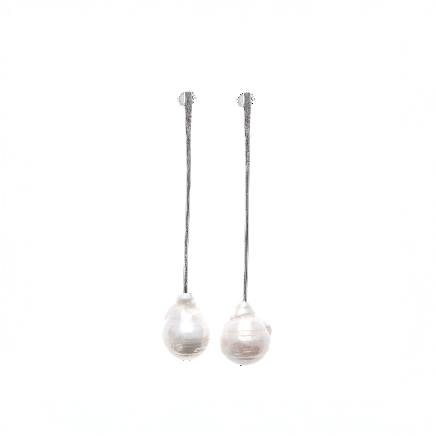 Silver Moon Women's Silver / White Sterling Silver Earrings – Falling Light In Multi