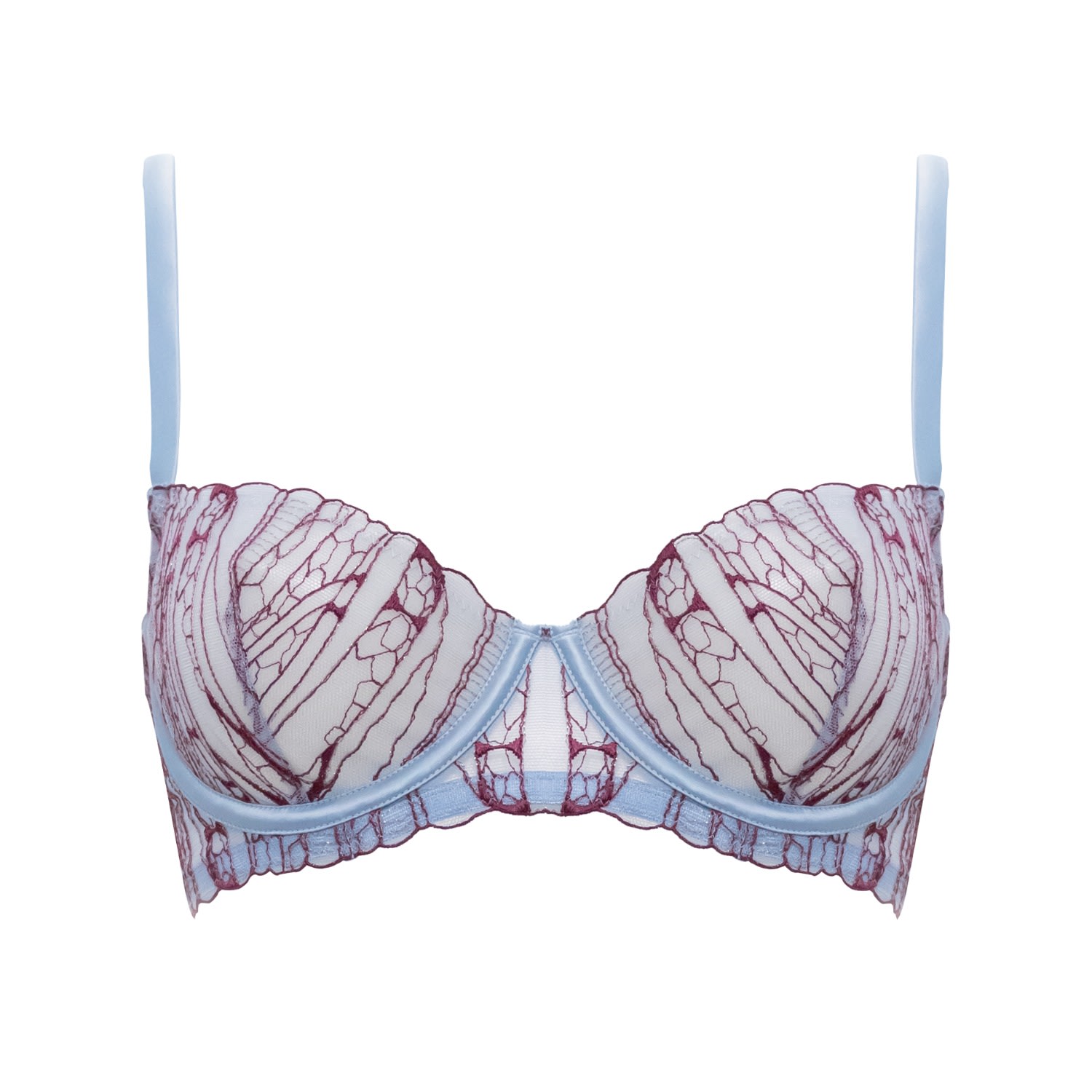 Women’s Blue / Pink / Purple Airlia Demi Bra Xxs Studio Pia