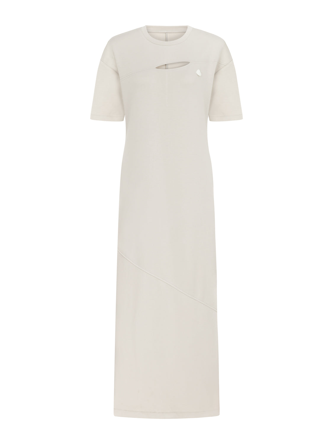Nocturne Long Dress With Cutout Detail In White