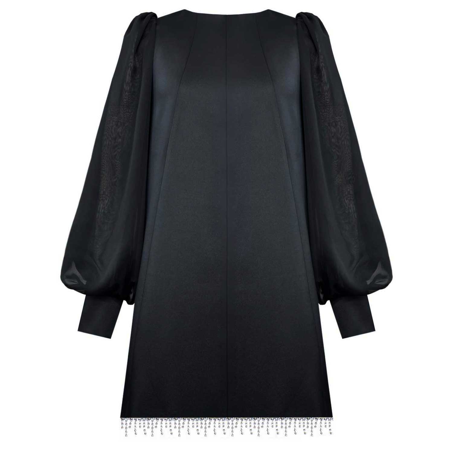 Copurs Women's Tiana Satin Dress - Black In Black