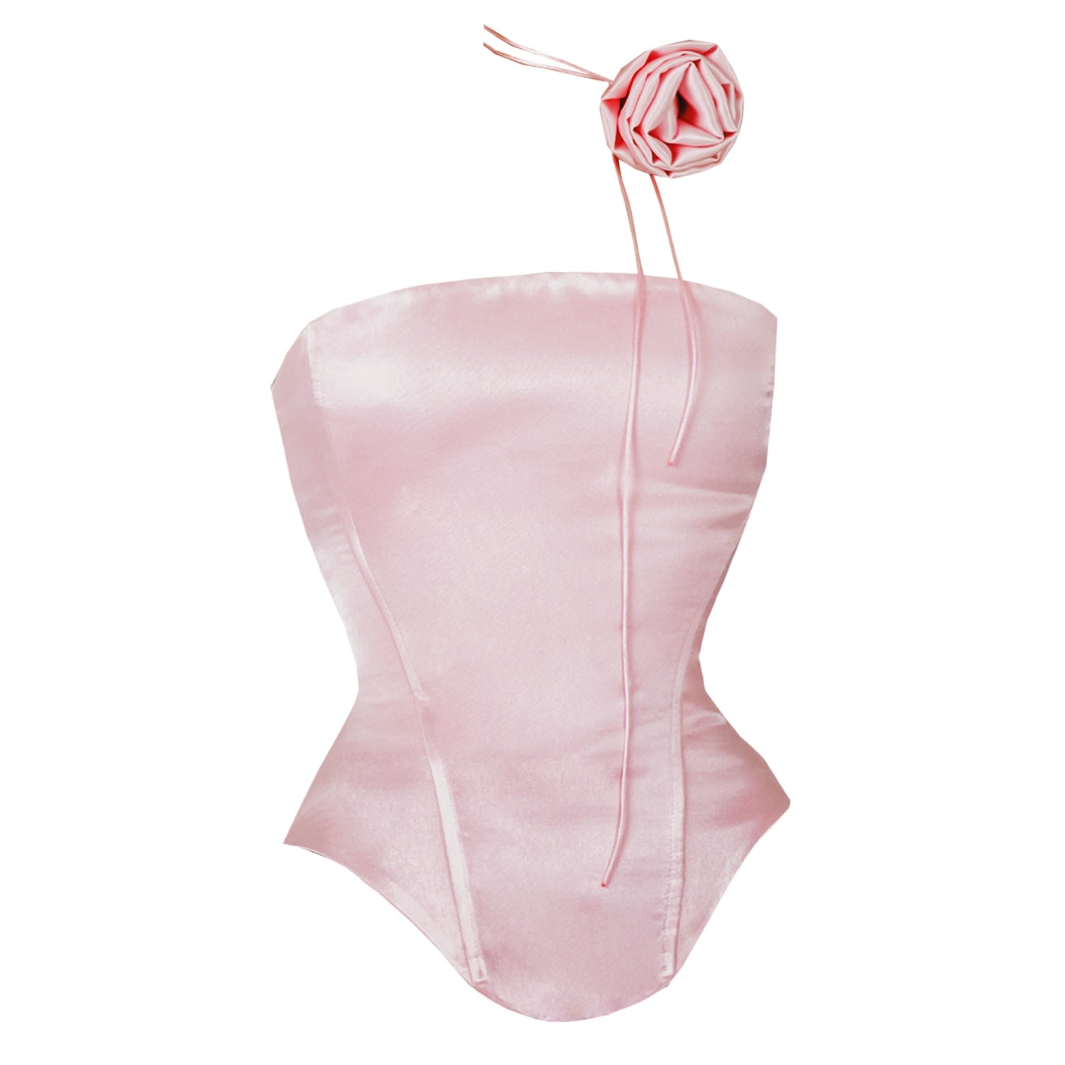 La Musa Women's Pink / Purple Marshmallow Corset In Pink/purple