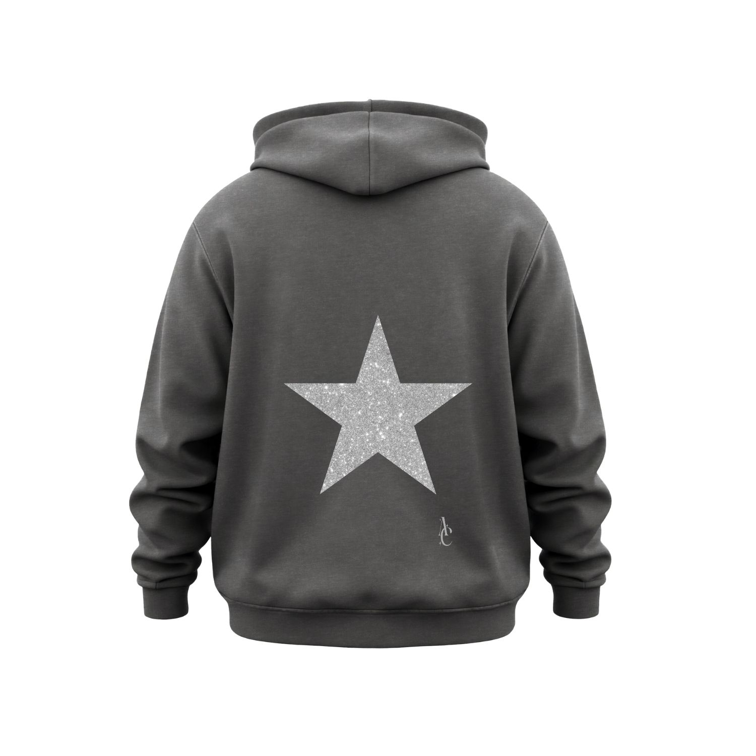 トップス Bristol ALL OVER STAR SWEAT HOODIE Stockholm Gray Glitter Star Hoodie | AURA & CO | Wolf & Badger