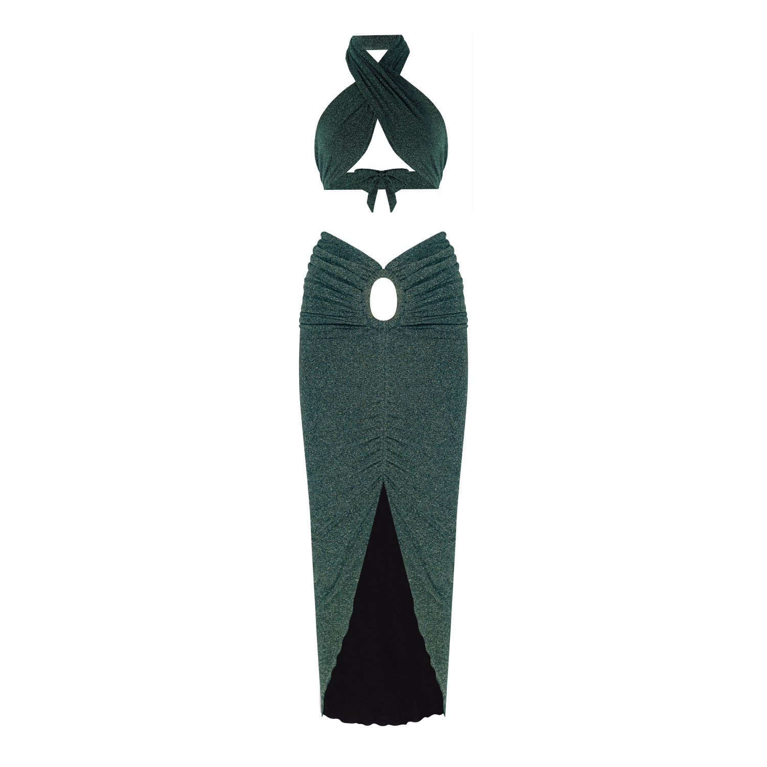 Nur Karaata Moon Sparkle Green Set