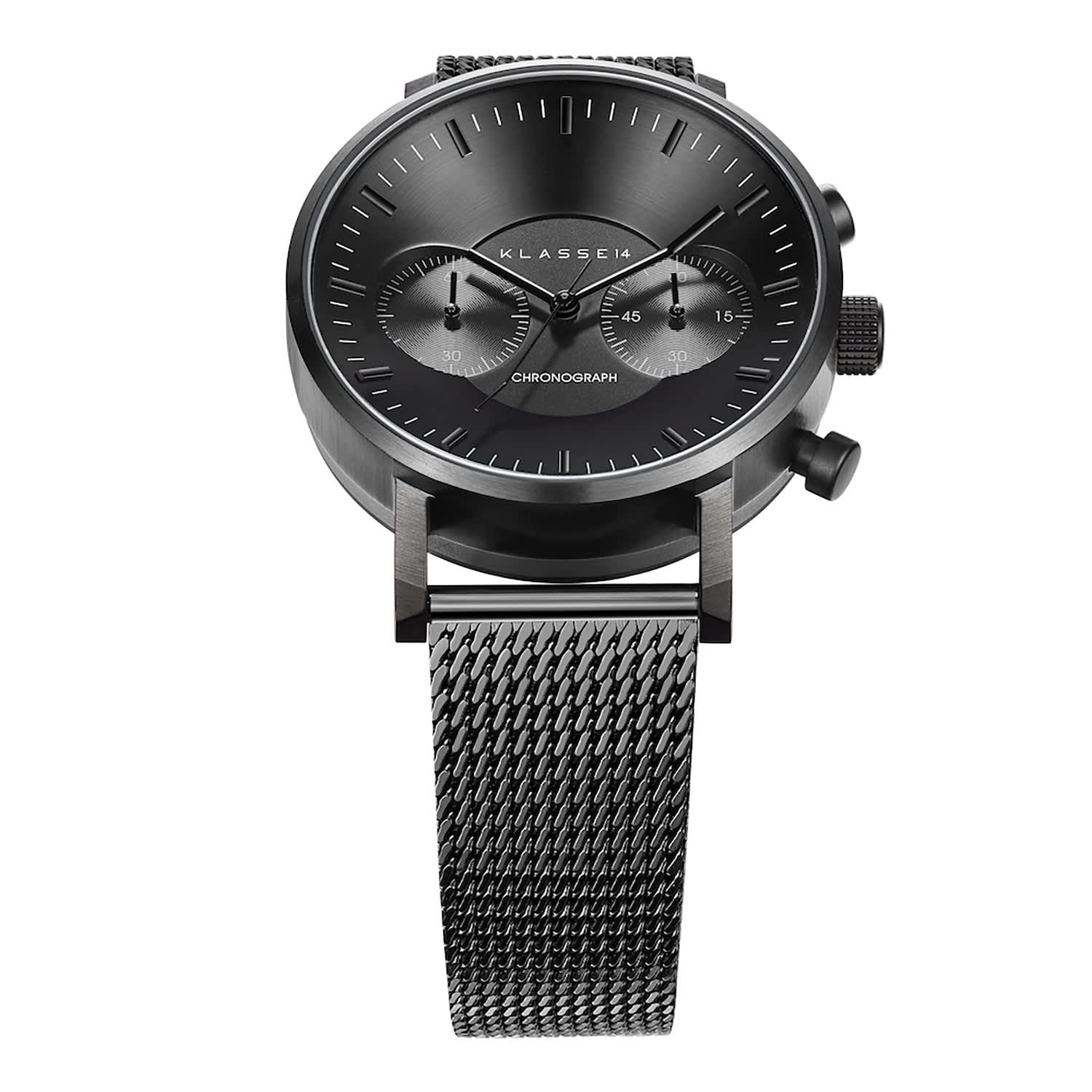 Volare Chronograph Dark Mesh 42Mm | KLASSE14 | Wolf & Badger