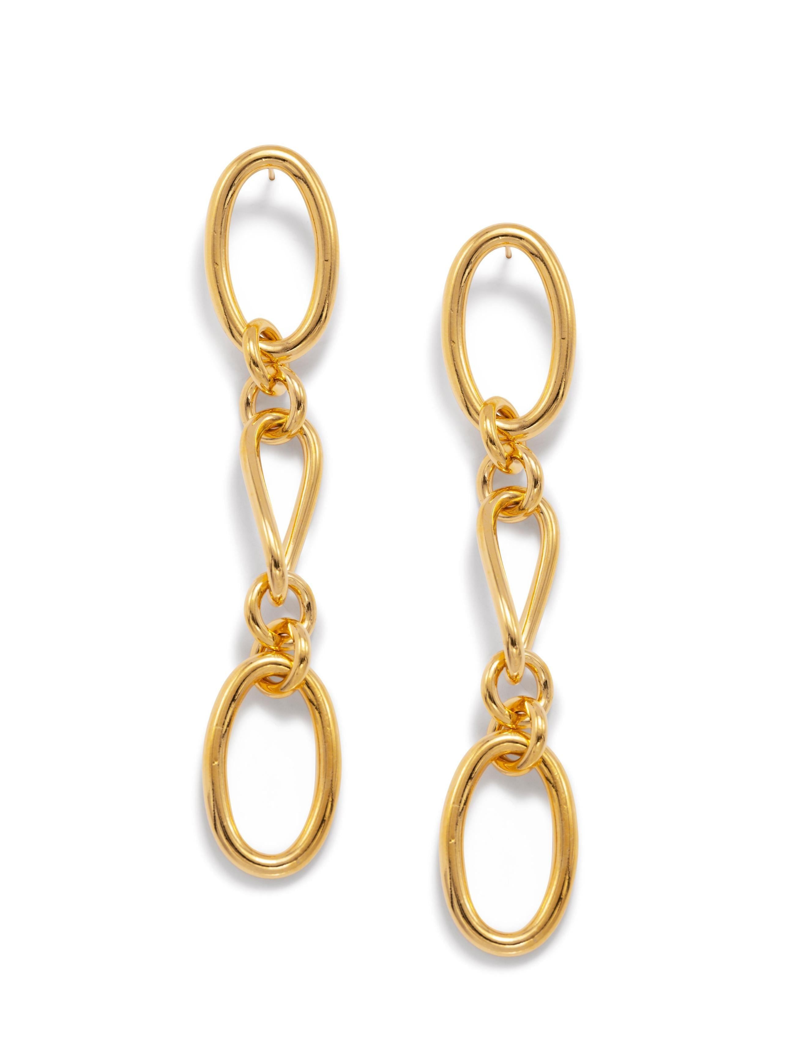 Jaredjamin Women's Gold Ophelia Chain Dangle Post Earrings