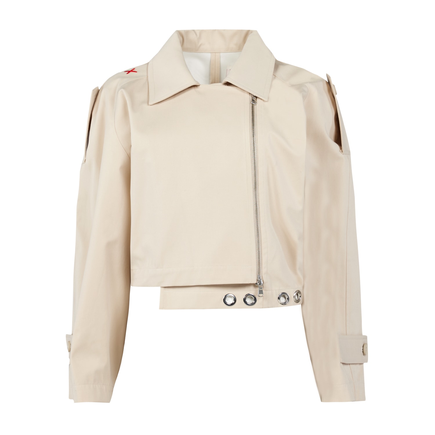 Pcfg Women's Neutrals Free Heaven Cropped Trenchcoat - Fog