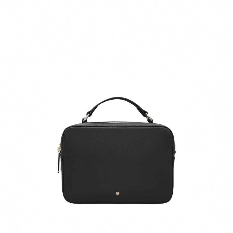 Women's Luxe Black Hudson Vegan Leather Bag | Johnny Loves Rosie