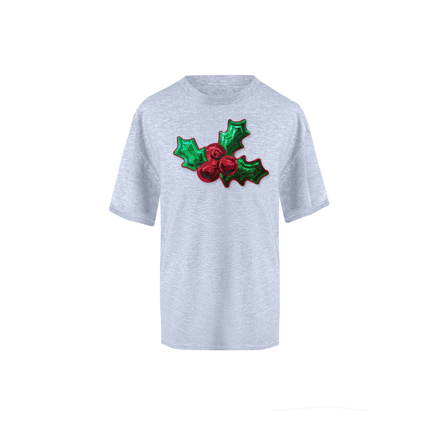 Toma Women's Christmas Grey T-shirt In White