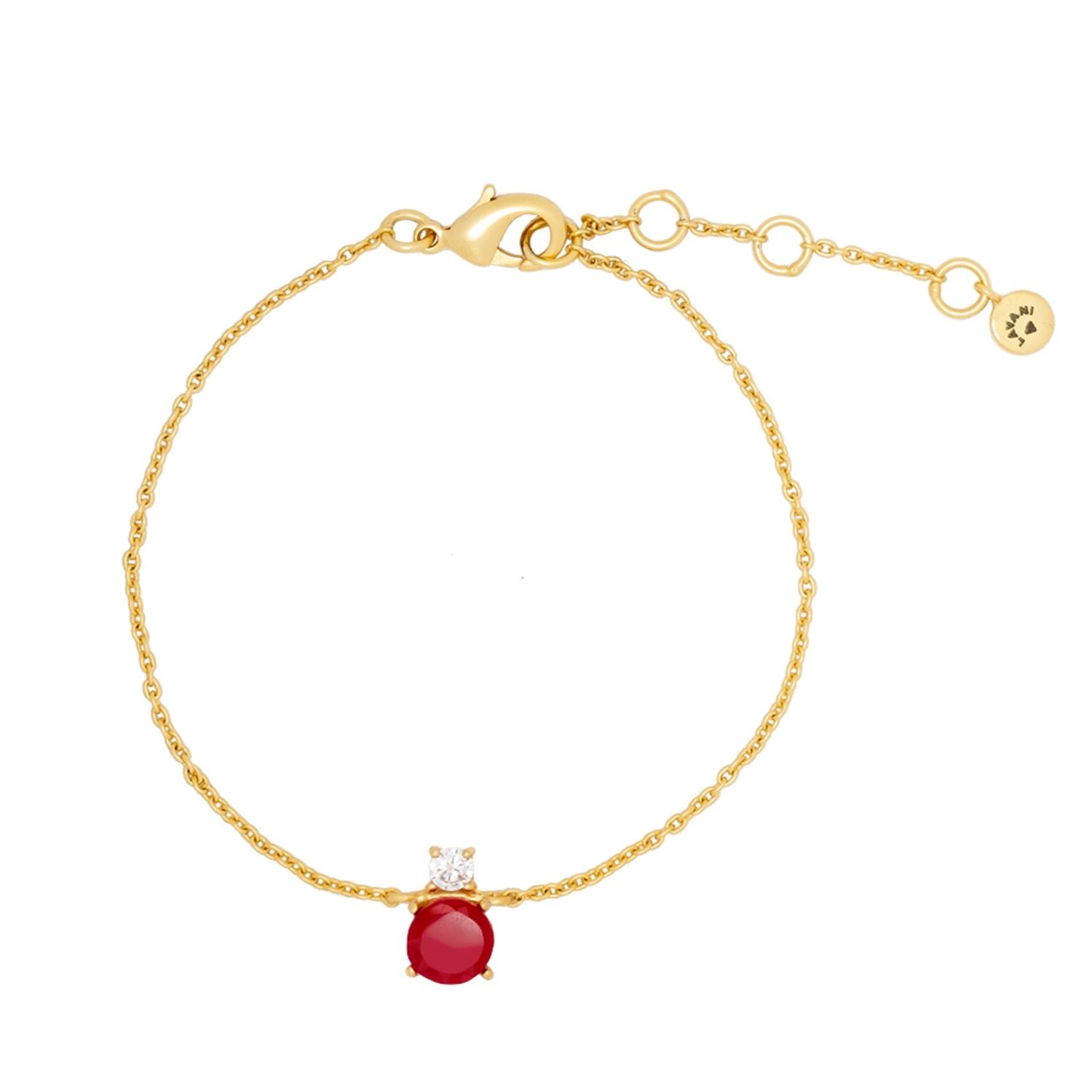 Women’s Rose Gold / Gold Fuchsia Rania Bracelet Lavani Jewels