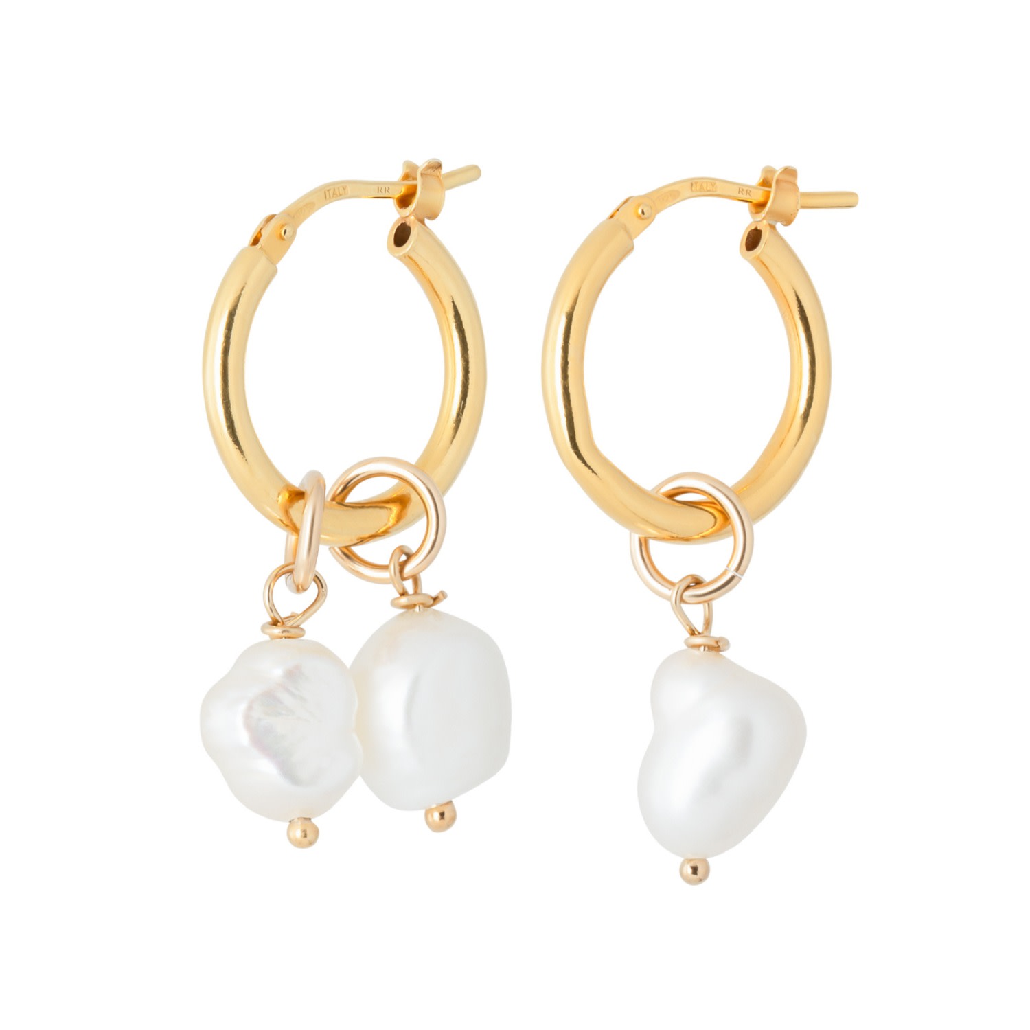 Romantico Romantico Studios Women's Gold Julie Nathi Hoops