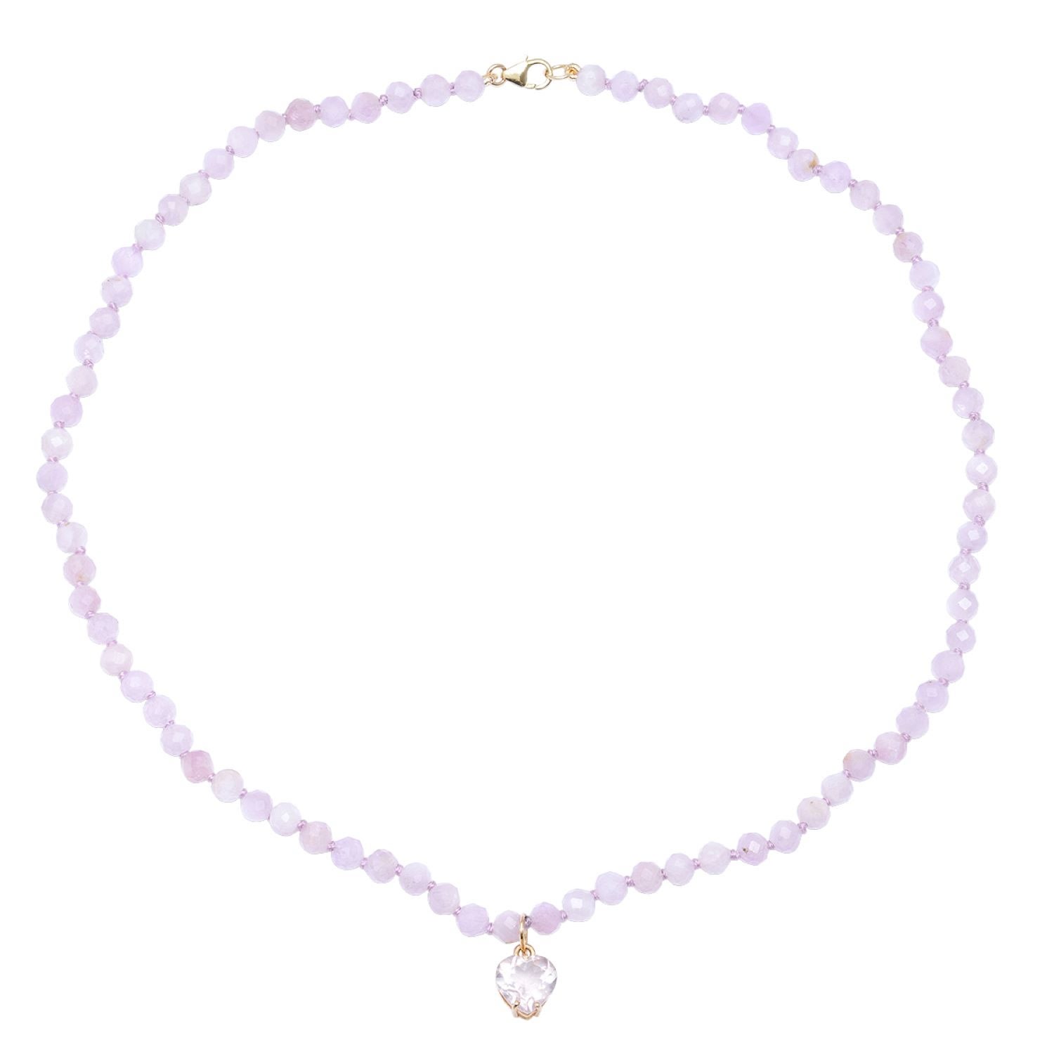 Soul Journey Jewelry Women's Pink / Purple Endless Love Kunzite Necklace In Neutral