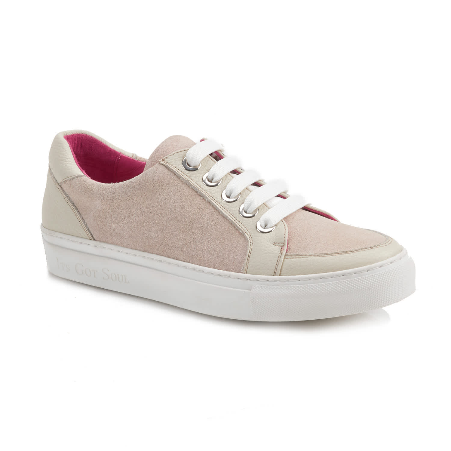 cream sneakers