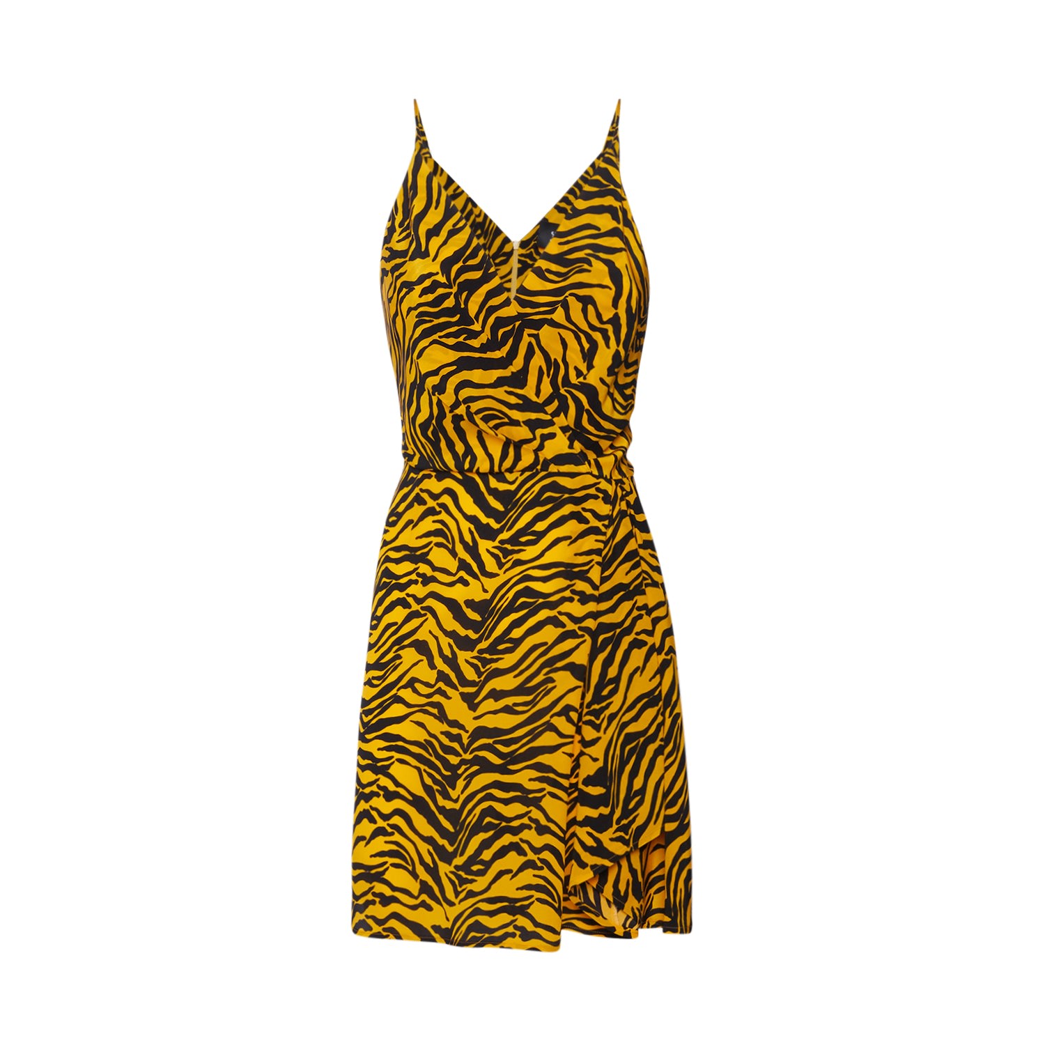 Sveta Milano Women's Nancy Tiger Short Silk Dress