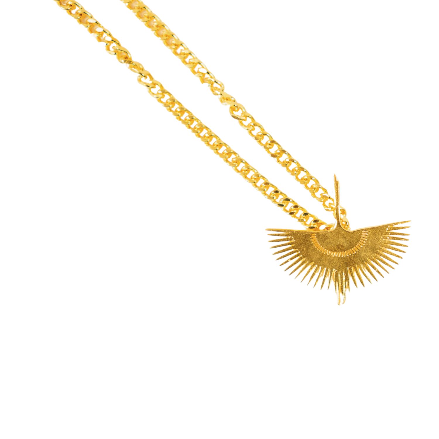 Les Reines The Peafowl - Men Chain Necklace 24k Gold Plated