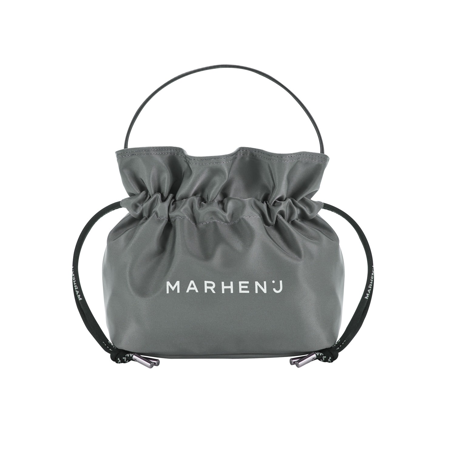 Women’s Recycled Nylon Bucket Bag - Charron - Grey One Size Marhen. j