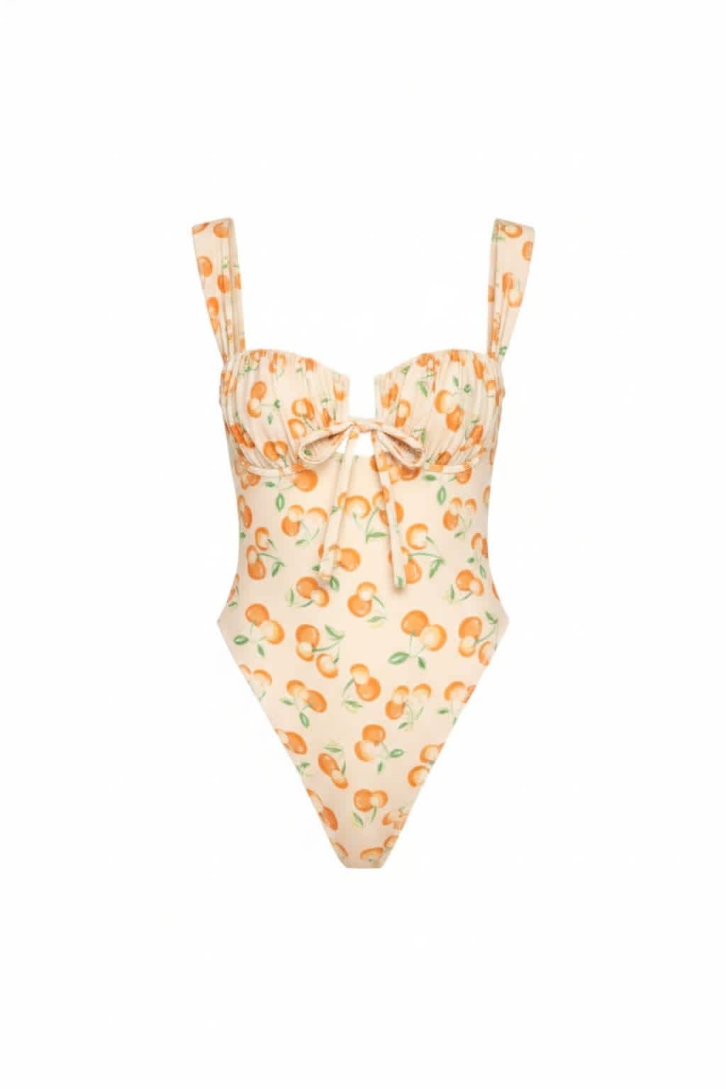 Cherieribbonborderknit minionepiece エムエメ Cherry Sherbet Petal Variation One-Piece | Montce Swim | Wolf & Badger