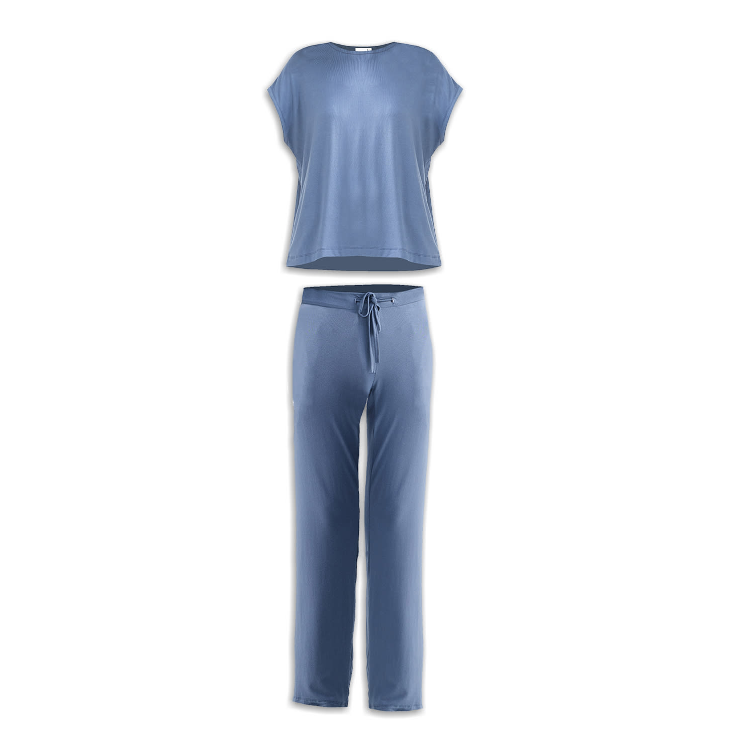 Women's Relaxed Tee Set In Blue | Medium | Reistor