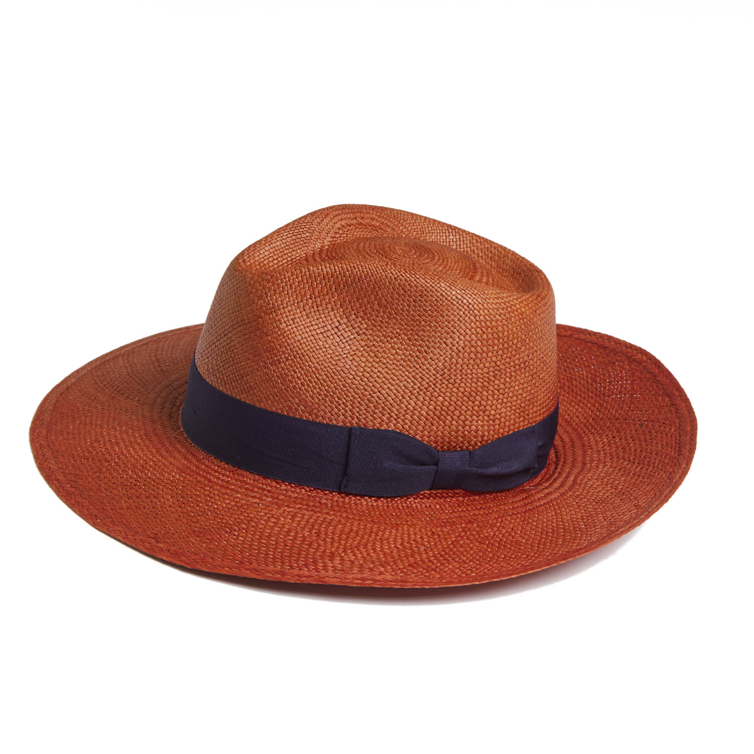 Dasmarca Hats Brown Dasmarca Newton Wide Brim Summer Genuine Panama Straw Hat For Women- Cinnamon