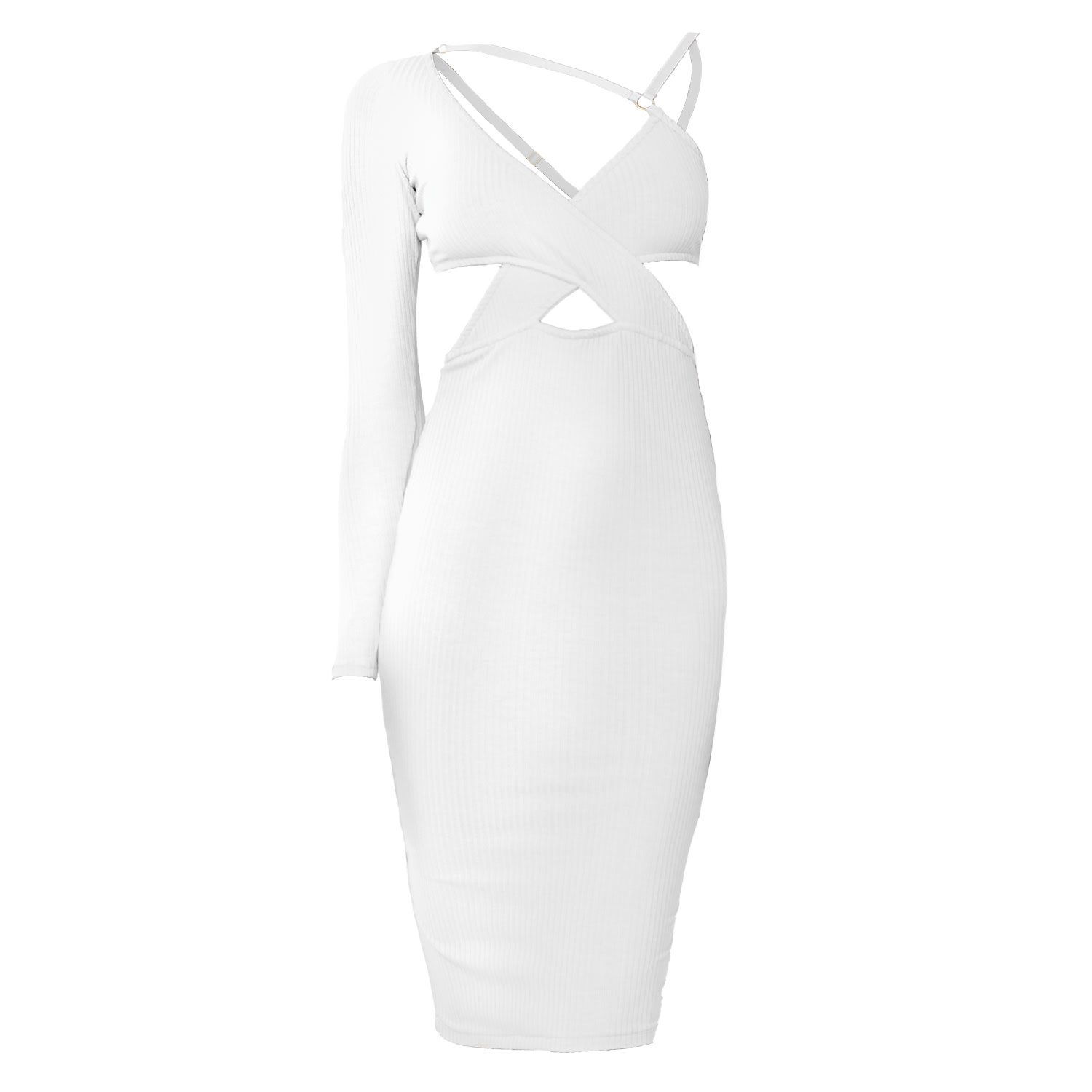 Women’s The Obsidian Dress - White Extra Large Bao Tranchi