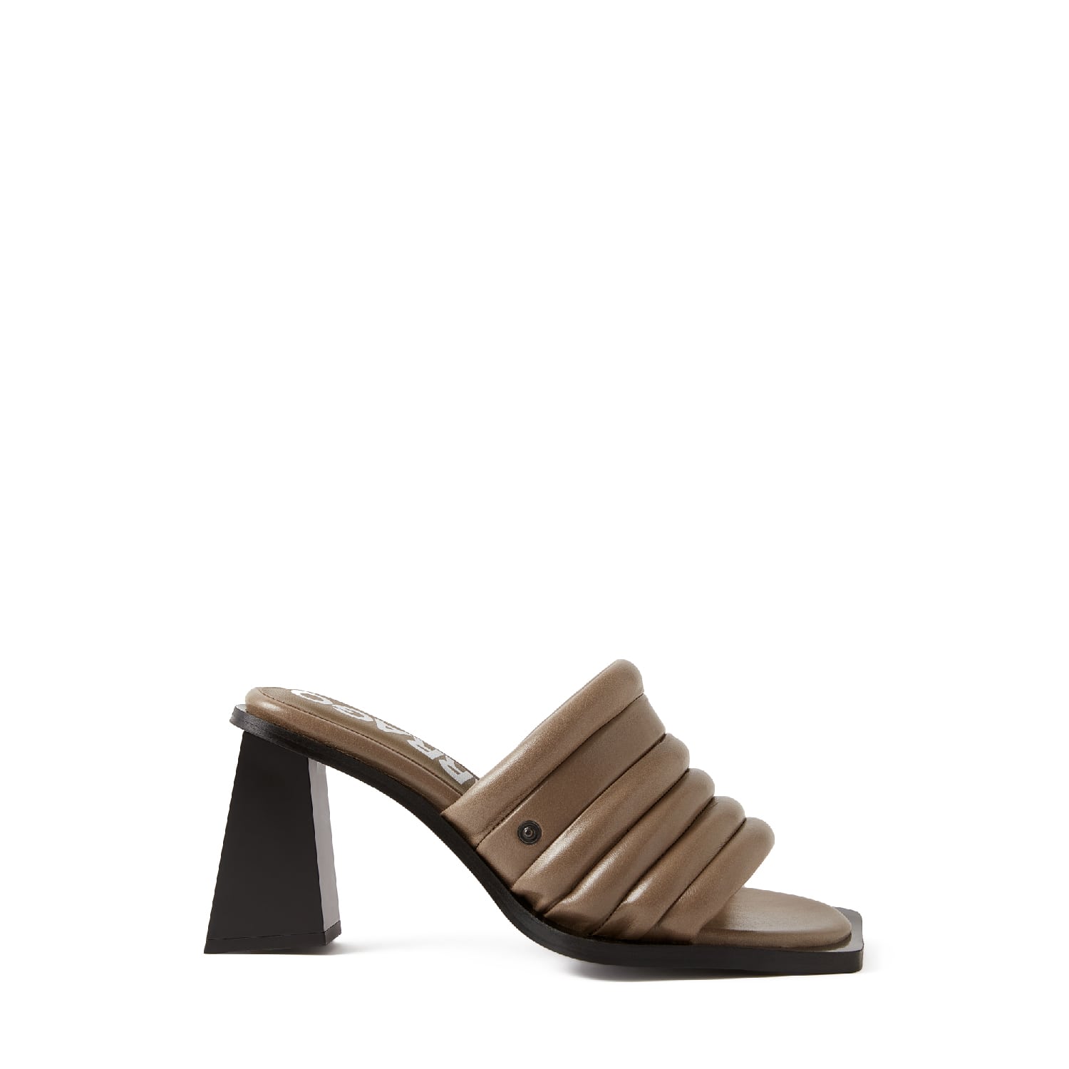 Farrago Women's Brown / Black Charter Mule - Truffle In Multi