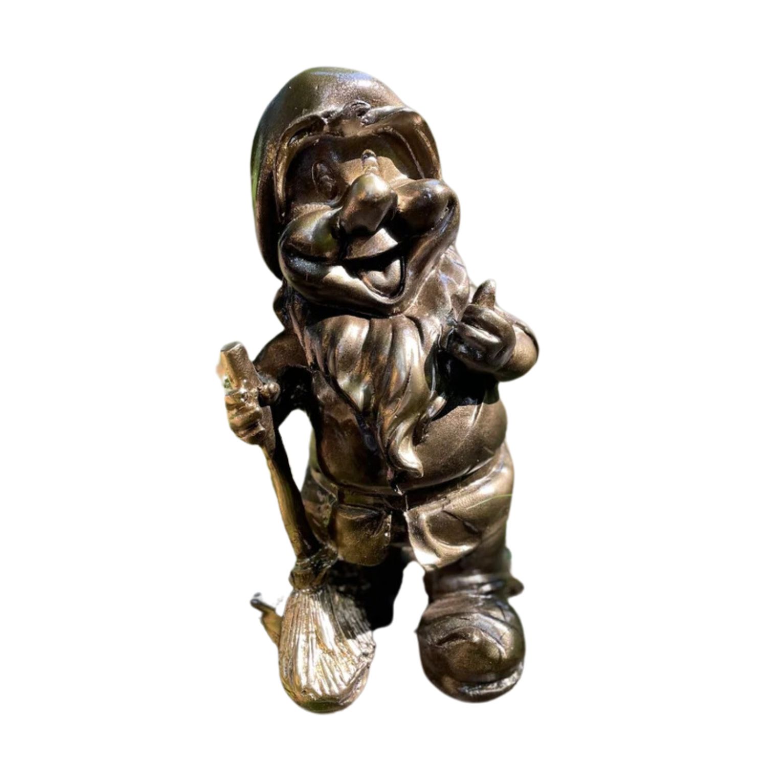 Gold Dwarf Garden Sculpture Artchi