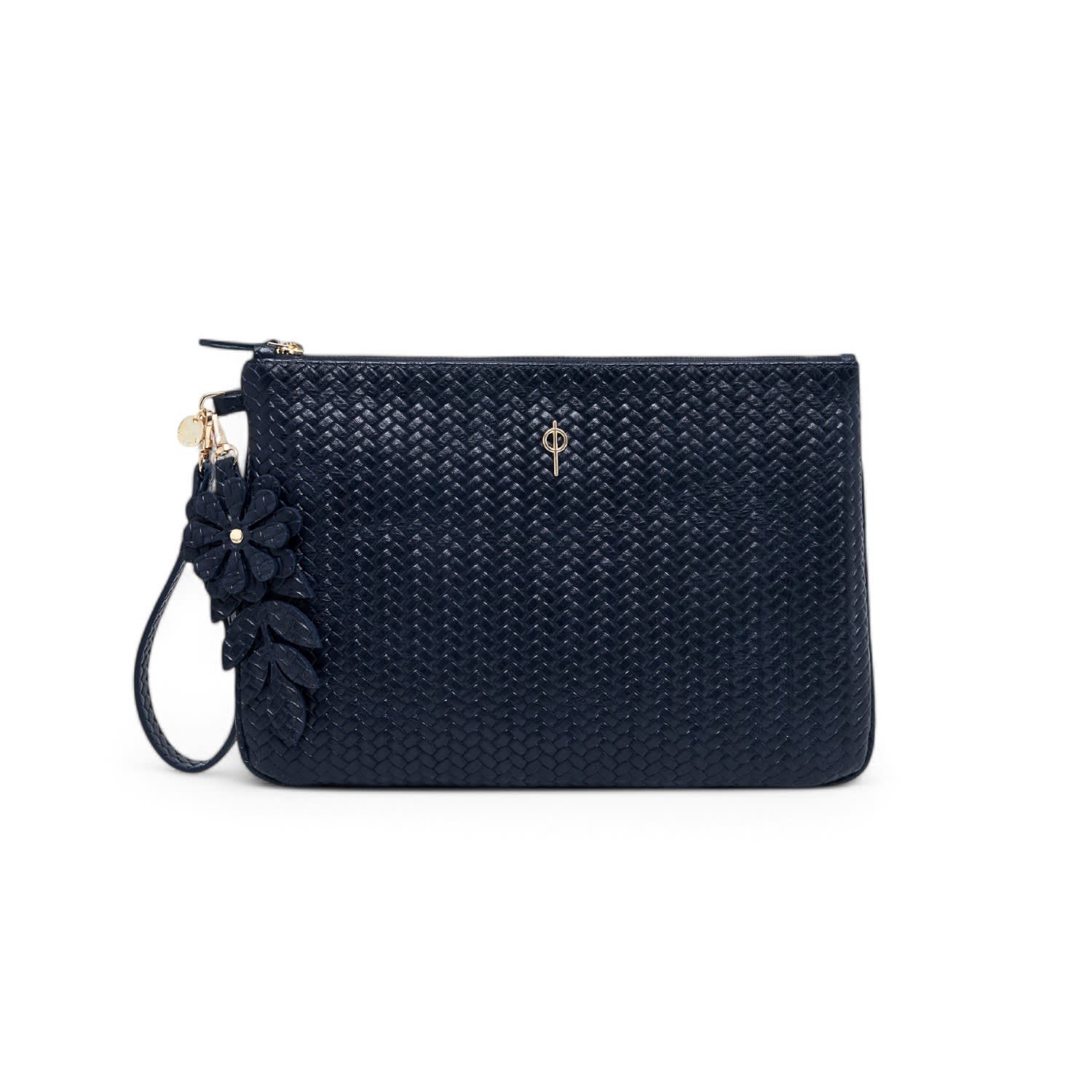 Otrera Women's Blue Braided Clutch Navy