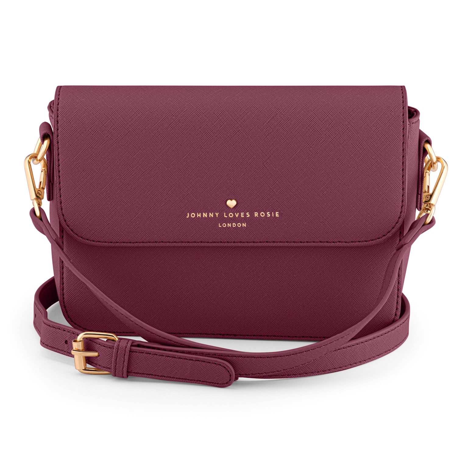 Women’s Red Spencer Crossbody Bag - Burgundy Jlr London