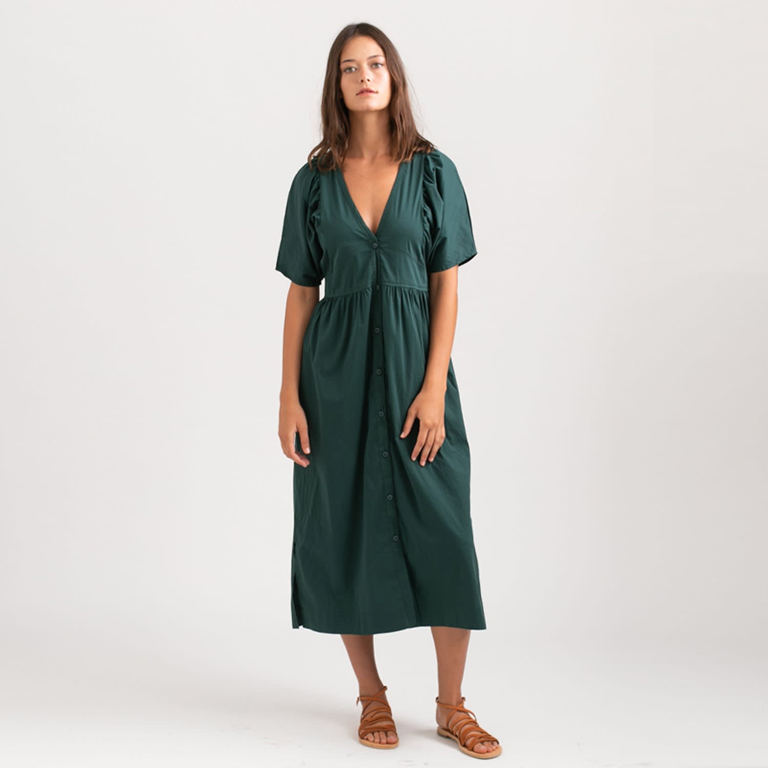 oasis green maxi dress