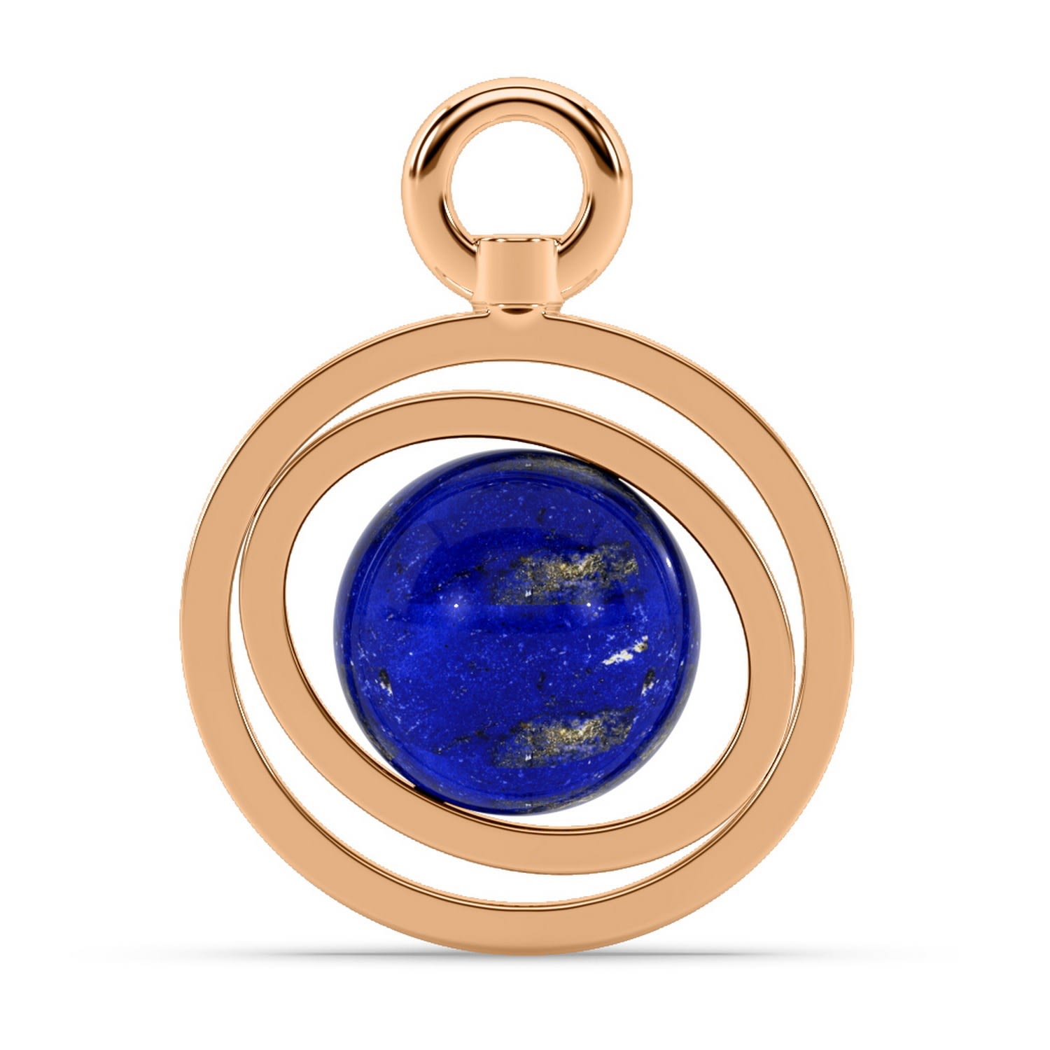 Women’s The Neptune’s Orb Charm - Planet Charm - Rose Gold Oni Fine Jewelry