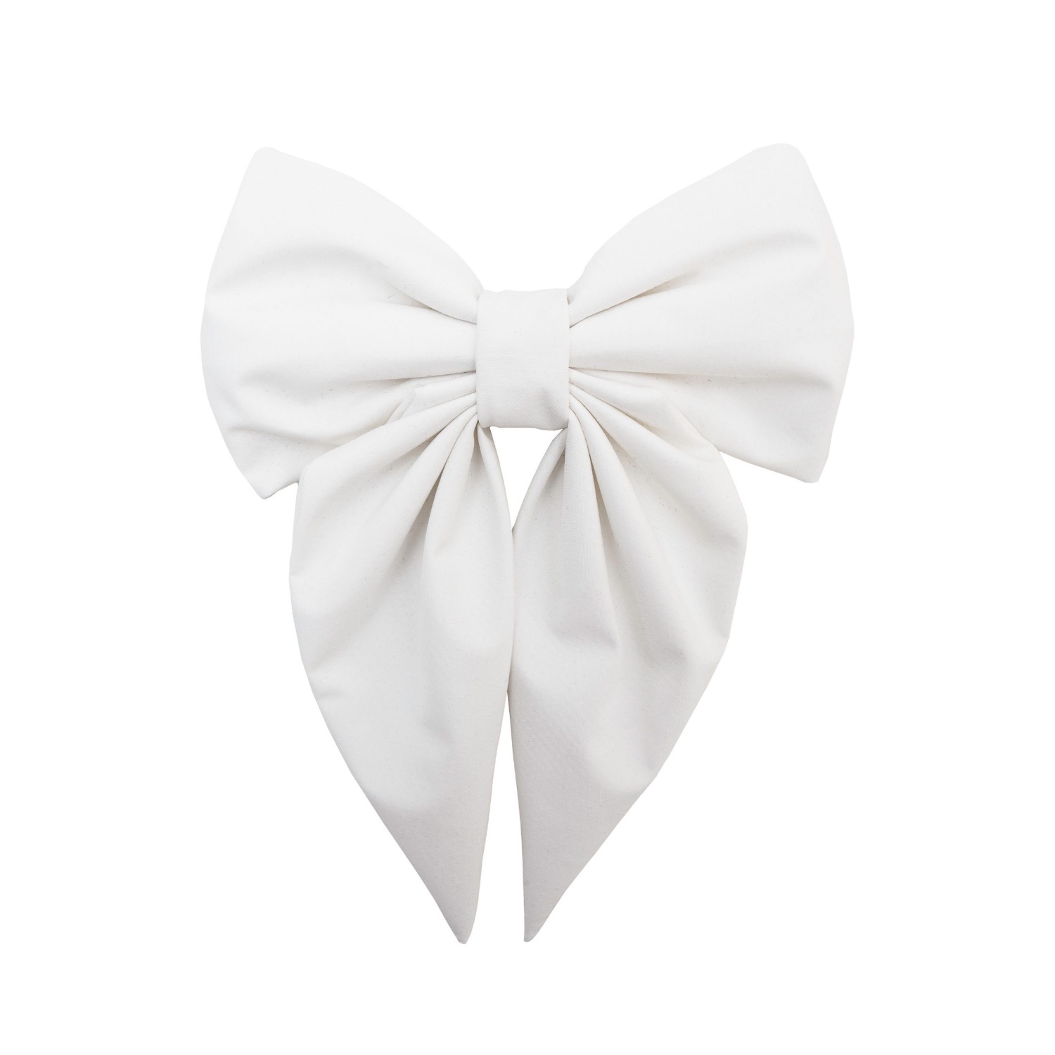 Rainsisters Women's Hair Bow Clip: White Grace