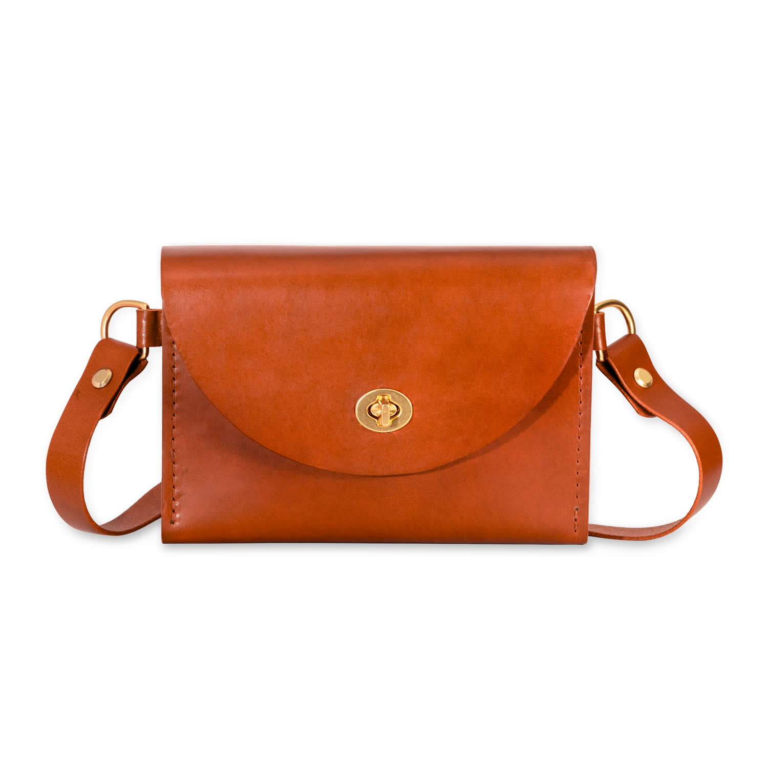 Designs By Elle Women's Brown Rachel Sling Belt Leather Bag In Brown