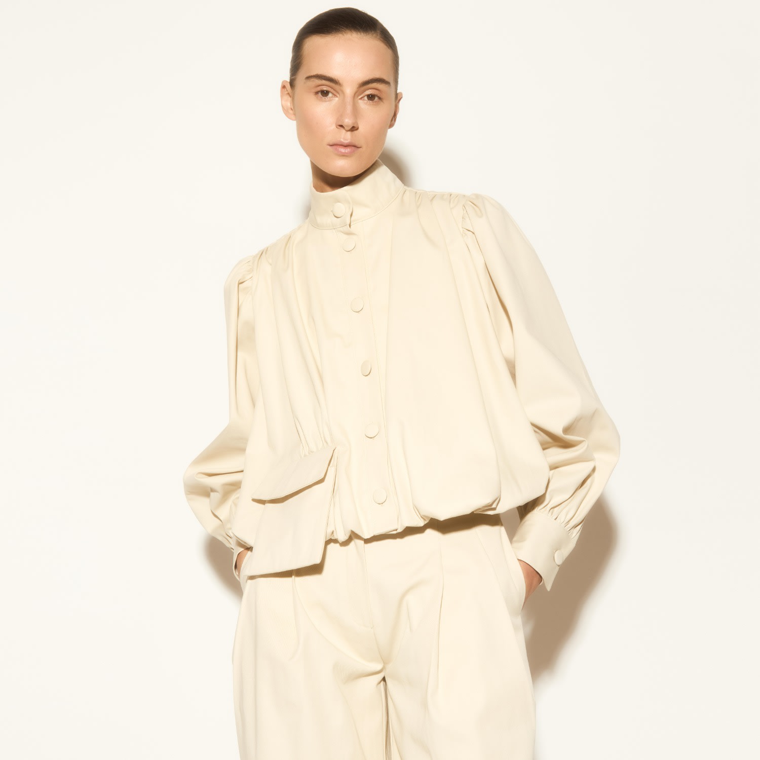 Women's Neutrals Latte Jacket-Stone | Medium | Herfetch