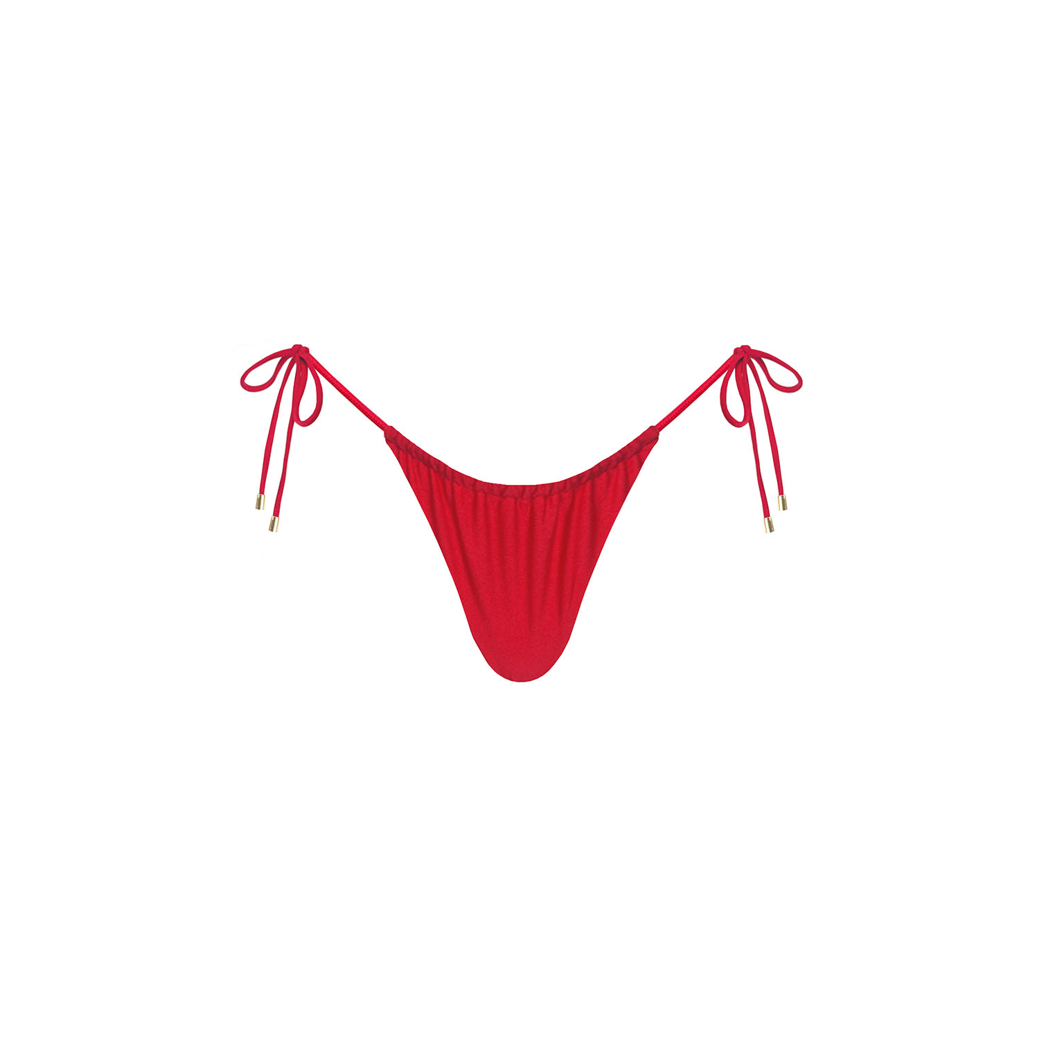Monarch Women's Kaia Side Tie Ruched Bottom - Red In Red