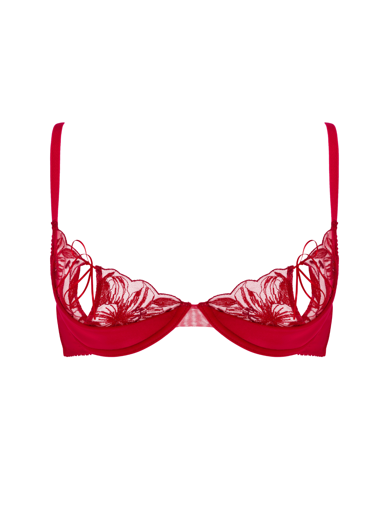 Women’s Red Glory Ouvert Bra Large Bonbon Lingerie