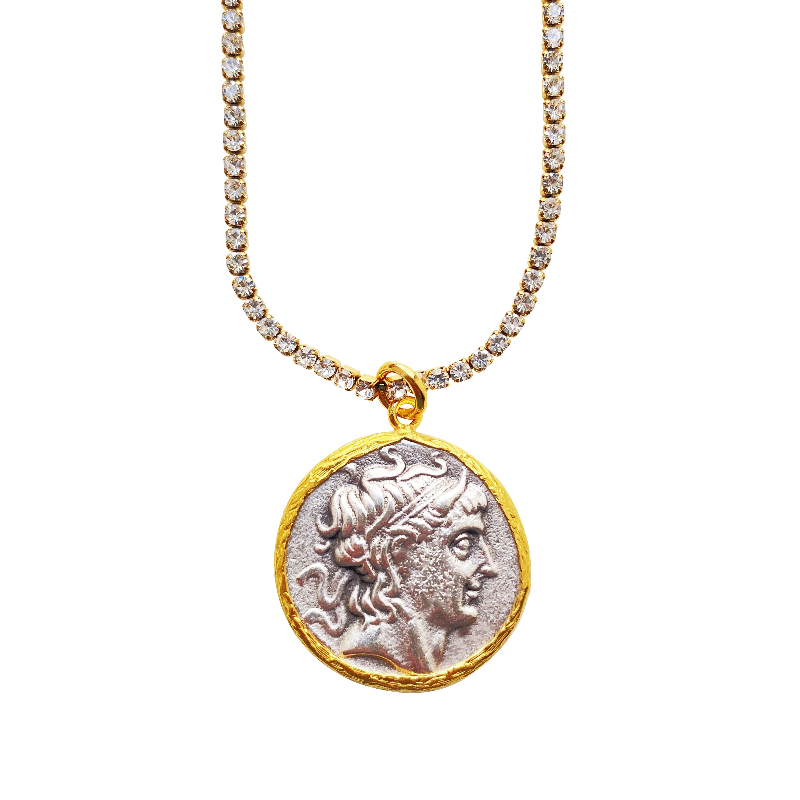 Smilla Brav Women's Gold / Silver Coin Medaillon Necklace Roma