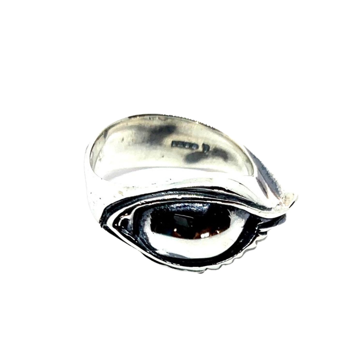 Tg-jewellery By Tamara Gervasio Women's Silver / Black Eyes Sterling Silver Unisex Ring