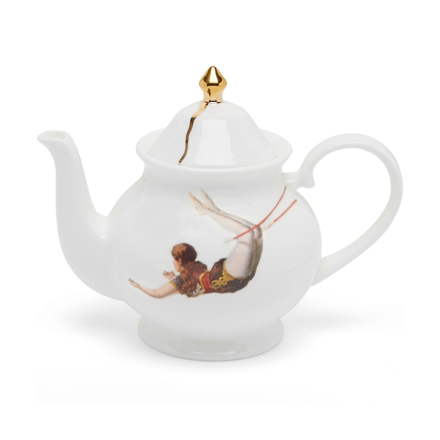 White Trapeze Tea For One Teapot Melody Rose London